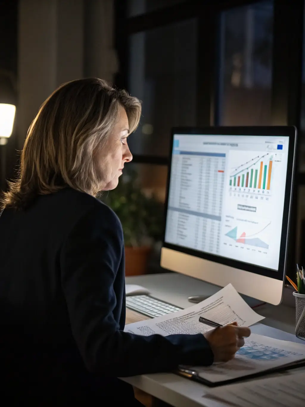 A school principal is reviewing a report on the ethical implementation of AI-driven administrative tools within the school system, focusing on data privacy and security.